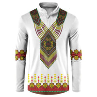 Ethiopian Enkutatash Personalized Button Sweatshirt Traditional Habesha Glass D'va Necklace Inspired