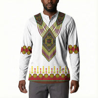 Ethiopian Enkutatash Personalized Button Sweatshirt Traditional Habesha Glass D'va Necklace Inspired