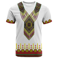 Ethiopian Enkutatash Personalized T shirt Traditional Habesha Glass D'va Necklace Inspired