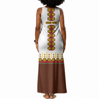 Ethiopian Enkutatash Personalized Tank Maxi Dress Traditional Habesha Glass D'va Necklace Inspired