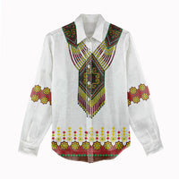 Ethiopian Enkutatash Personalized Women Casual Shirt Traditional Habesha Glass D'va Necklace Inspired
