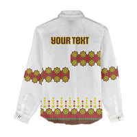 Ethiopian Enkutatash Personalized Women Casual Shirt Traditional Habesha Glass D'va Necklace Inspired