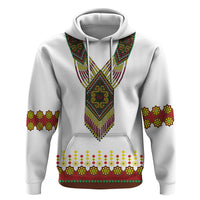 Ethiopian Enkutatash Personalized Zip Hoodie Traditional Habesha Glass D'va Necklace Inspired