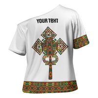 Ethiopian Enkutatash Personalized Cross Shoulder Shirt Traditional Habesha Pattern