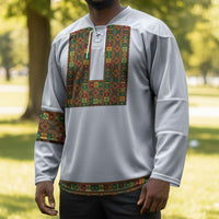 Ethiopian Enkutatash Personalized Hockey Jersey Traditional Habesha Pattern
