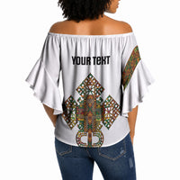 Ethiopian Enkutatash Personalized Off Shoulder Wrap Waist Top Traditional Habesha Pattern