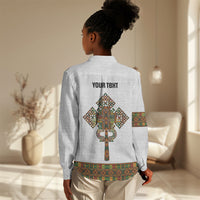 Ethiopian Enkutatash Personalized Women Casual Shirt Traditional Habesha Pattern