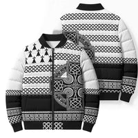 Brittany Celtic Knot Bomber Puffer Jacket Celtic Nation Heritage Pride - Wonder Print Shop