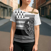 Brittany Celtic Knot Cross Shoulder Shirt Celtic Nation Heritage Pride - Wonder Print Shop