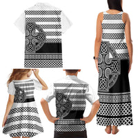 Brittany Celtic Knot Family Matching Tank Maxi Dress and Hawaiian Shirt Celtic Nation Heritage Pride - Wonder Print Shop
