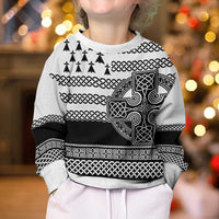 Brittany Celtic Knot Kid Ugly Christmas Sweater Celtic Nation Heritage Pride - Wonder Print Shop