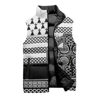 Brittany Celtic Knot Sleeveless Puffer Jacket Celtic Nation Heritage Pride - Wonder Print Shop