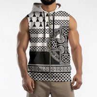 Brittany Celtic Knot Sleeveless Zip Hoodie Celtic Nation Heritage Pride - Wonder Print Shop