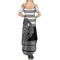 Brittany Celtic Knot Summer Maxi Dress Celtic Nation Heritage Pride - Wonder Print Shop