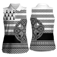 Brittany Celtic Knot Women Sleeveless Polo Shirt Celtic Nation Heritage Pride - Wonder Print Shop