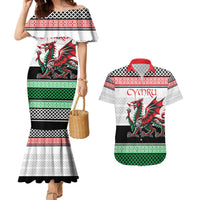 Cymru Celtic Wales Knot Couples Matching Mermaid Dress and Hawaiian Shirt Celtic Nation Heritage Pride - Wonder Print Shop