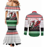 Cymru Celtic Wales Knot Couples Matching Mermaid Dress and Long Sleeve Button Shirt Celtic Nation Heritage Pride - Wonder Print Shop