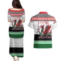 Cymru Celtic Wales Knot Couples Matching Puletasi and Hawaiian Shirt Celtic Nation Heritage Pride - Wonder Print Shop