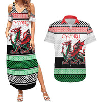 Cymru Celtic Wales Knot Couples Matching Summer Maxi Dress and Hawaiian Shirt Celtic Nation Heritage Pride - Wonder Print Shop