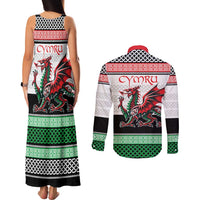 Cymru Celtic Wales Knot Couples Matching Tank Maxi Dress and Long Sleeve Button Shirt Celtic Nation Heritage Pride - Wonder Print Shop