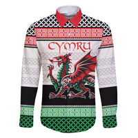 Cymru Celtic Wales Knot Family Matching Long Sleeve Bodycon Dress and Hawaiian Shirt Celtic Nation Heritage Pride - Wonder Print Shop