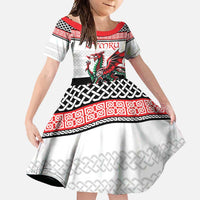 Cymru Celtic Wales Knot Family Matching Off Shoulder Maxi Dress and Hawaiian Shirt Celtic Nation Heritage Pride - Wonder Print Shop