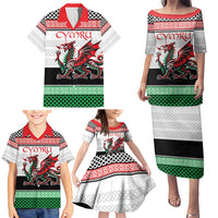 Cymru Celtic Wales Knot Family Matching Puletasi and Hawaiian Shirt Celtic Nation Heritage Pride - Wonder Print Shop