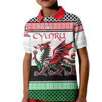 Cymru Celtic Wales Knot Kid Polo Shirt Celtic Nation Heritage Pride - Wonder Print Shop