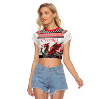 Cymru Celtic Wales Knot Raglan Cropped T Shirt Celtic Nation Heritage Pride - Wonder Print Shop