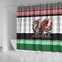 Cymru Celtic Wales Knot Shower Curtain Celtic Nation Heritage Pride - Wonder Print Shop