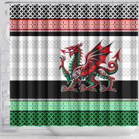 Cymru Celtic Wales Knot Shower Curtain Celtic Nation Heritage Pride - Wonder Print Shop