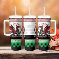 Cymru Celtic Wales Knot Tumbler With Handle Celtic Nation Heritage Pride - Wonder Print Shop