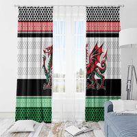 Cymru Celtic Wales Knot Window Curtain Celtic Nation Heritage Pride - Wonder Print Shop