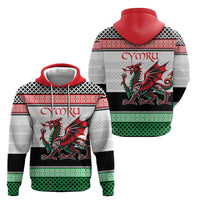 Cymru Celtic Wales Knot Zip Hoodie Celtic Nation Heritage Pride - Wonder Print Shop