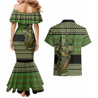 Ireland Celtic Knot Couples Matching Mermaid Dress and Hawaiian Shirt Celtic Nation Heritage Pride - Wonder Print Shop