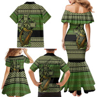 Ireland Celtic Knot Family Matching Mermaid Dress and Hawaiian Shirt Celtic Nation Heritage Pride - Wonder Print Shop