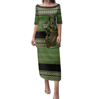 Ireland Celtic Knot Family Matching Puletasi and Hawaiian Shirt Celtic Nation Heritage Pride - Wonder Print Shop