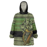 Ireland Celtic Knot Wearable Blanket Hoodie Celtic Nation Heritage Pride - Wonder Print Shop
