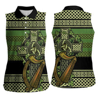 Ireland Celtic Knot Women Sleeveless Polo Shirt Celtic Nation Heritage Pride - Wonder Print Shop