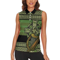 Ireland Celtic Knot Women Sleeveless Polo Shirt Celtic Nation Heritage Pride - Wonder Print Shop