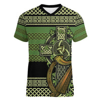 Ireland Celtic Knot Women V-Neck T-Shirt Celtic Nation Heritage Pride - Wonder Print Shop