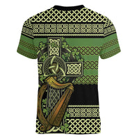 Ireland Celtic Knot Women V-Neck T-Shirt Celtic Nation Heritage Pride - Wonder Print Shop