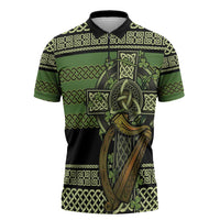 Ireland Celtic Knot Zipper Polo Shirt Celtic Nation Heritage Pride - Wonder Print Shop