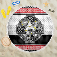 Isle of Man Celtic Knot Beach Blanket Celtic Nation Heritage Pride - Wonder Print Shop