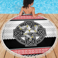 Isle of Man Celtic Knot Beach Blanket Celtic Nation Heritage Pride - Wonder Print Shop