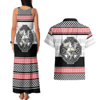 Isle of Man Celtic Knot Couples Matching Tank Maxi Dress and Hawaiian Shirt Celtic Nation Heritage Pride - Wonder Print Shop