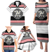 Isle of Man Celtic Knot Family Matching Puletasi and Hawaiian Shirt Celtic Nation Heritage Pride - Wonder Print Shop