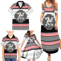 Isle of Man Celtic Knot Family Matching Summer Maxi Dress and Hawaiian Shirt Celtic Nation Heritage Pride - Wonder Print Shop