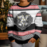 Isle of Man Celtic Knot Kid Ugly Christmas Sweater Celtic Nation Heritage Pride - Wonder Print Shop