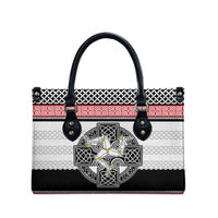 Isle of Man Celtic Knot Leather Bag Celtic Nation Heritage Pride - Wonder Print Shop